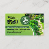 Lawn Care Landscaping Maaien Sneeuw Verwijdering T Visitekaartje (Voorkant)