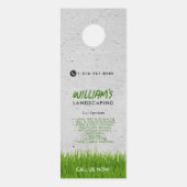 Lawn Care Landscaping maaien snijden diensten Deurhanger (Voorkant)