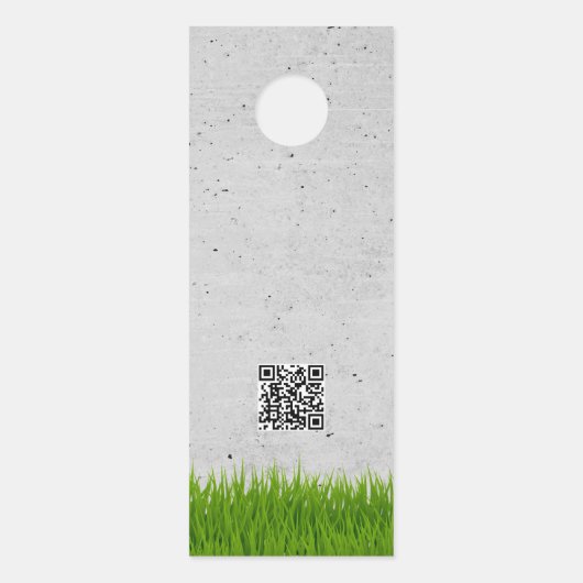 Lawn Care Landscaping maaien snijden diensten Deurhanger (Achterkant)