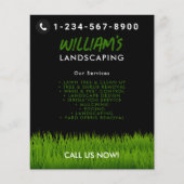 Lawn Care Landscaping maaien snijden diensten Flyer (Voorkant)
