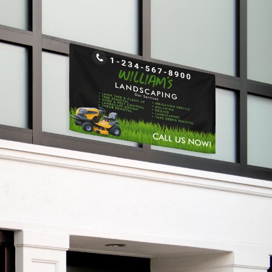 Lawn Care Landscaping maaien snijden diensten Spandoek (Buitenkant Gebouw)