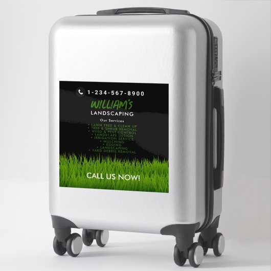 Lawn Care Landscaping maaien snijden diensten Sticker (Koffer)