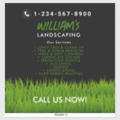 Lawn Care Landscaping maaien snijden diensten Sticker (Vel)