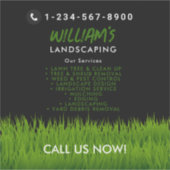 Lawn Care Landscaping maaien snijden diensten Sticker (Voorkant)