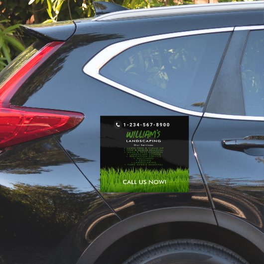 Lawn Care Landscaping maaien snijden diensten Sticker (Auto Zijkant)