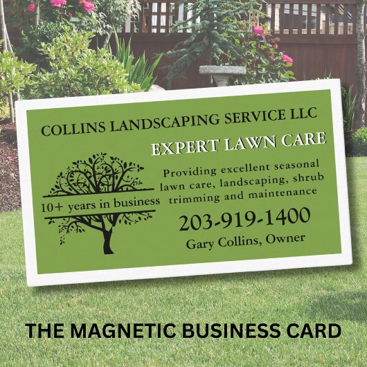 Lawn Care Landscaping Magnetisch Visitekaartje