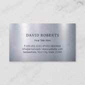 Lawn Care & Landscaping Metal Riding Mower Logo Visitekaartje (Achterkant)