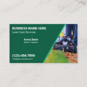 Lawn Care Landscaping Mowing Yard Work Grass Visitekaartje (Voorkant)