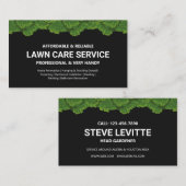 Lawn Care & Landscaping Professional Service (zwar Visitekaartje (Voorkant / Achterkant)