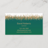 Lawn Care Landscaping Professionele Groundskeeping Visitekaartje (Achterkant)