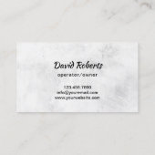 Lawn Care & Landscaping Service 3D Grasmaaier Visitekaartje (Achterkant)