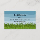 Lawn Care & Landscaping Service Blue Shades Visitekaartje (Achterkant)