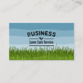 Lawn Care & Landscaping Service Blue Shades Visitekaartje (Voorkant)