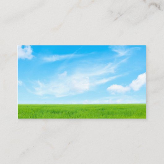 Lawn Care Landscaping Service Grasveld groen Visitekaartje (Achterkant)