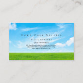Lawn Care Landscaping Service Grasveld groen Visitekaartje (Voorkant)
