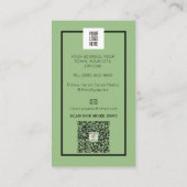 Lawn Care & Landscaping Service Logo Visitekaartje (Achterkant)