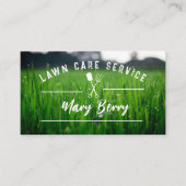 Lawn Care & Landscaping Service Logo Visitekaartje (Voorkant)
