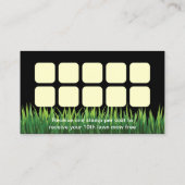 Lawn Care & Landscaping Service Loyalty Punch (Achterkant)