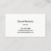 Lawn Care & Landscaping Service Professional Visitekaartje (Achterkant)