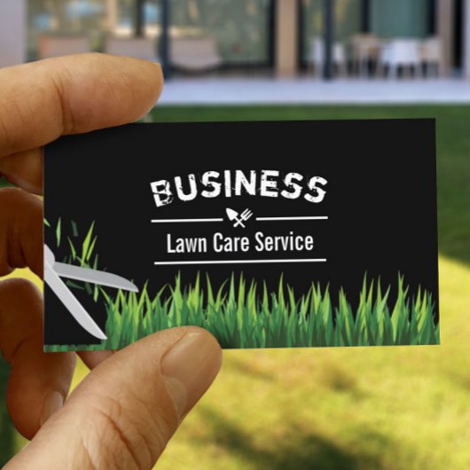 Lawn Care & Landscaping Service Professional Visitekaartje