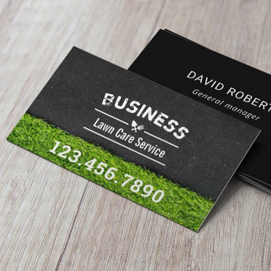 Lawn Care & Landscaping Service Professional Visitekaartje