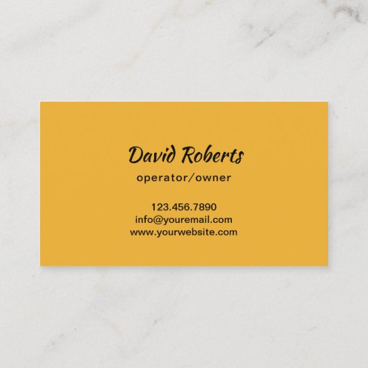 Lawn Care & Landscaping Service Rustiek hout Visitekaartje (Achterkant)