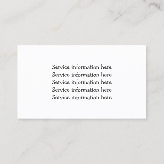 Lawn Care & Landscaping Service Visitekaartje (Achterkant)