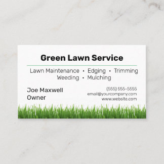 Lawn Care Landscaping Service Visitekaartje