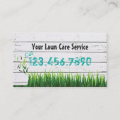 Lawn Care & Landscaping Service Visitekaartje (Voorkant)