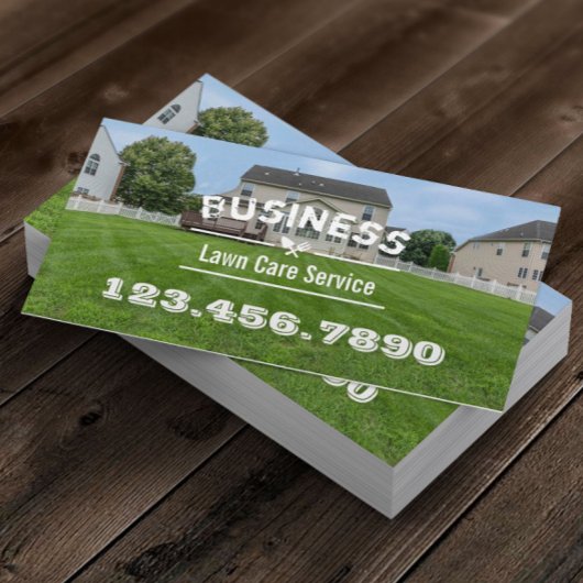 Lawn Care & Landscaping Service Visitekaartje