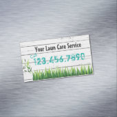 Lawn Care & Landscaping Service Visitekaartje Magneet (Voorbeeld)