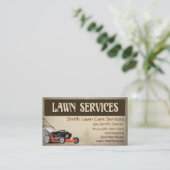 Lawn Care Landscaping Services Visitekaartje (Staand voorkant)