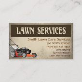 Lawn Care Landscaping Services Visitekaartje (Voorkant)