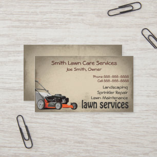 Lawn Care Landscaping Services Visitekaartje