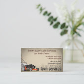 Lawn Care Landscaping Services Visitekaartje (Staand voorkant)