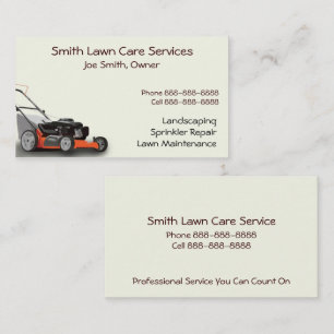 Lawn Care Landscaping Services Visitekaartje