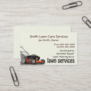 Lawn Care Landscaping Services Visitekaartje