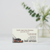 Lawn Care Landscaping Services Visitekaartje (Staand voorkant)