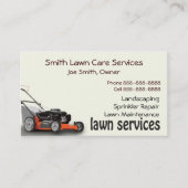 Lawn Care Landscaping Services Visitekaartje (Voorkant)
