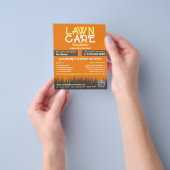 Lawn Care Logo, Lawn Care Services Flyer (Hand)