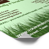 Lawn Care Logo, Lawn Care Services Poster (Hoek)