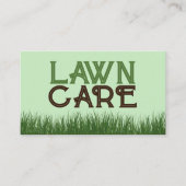 Lawn Care Logo, Lawn Care Services Visitekaartje (Voorkant)