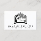 Lawn Care Logo Modern Professioneel Landschapsarch Visitekaartje (Voorkant)