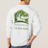 Lawn Care Logo Professionele Landschapsarchitectuu T-shirt (Achterkant)