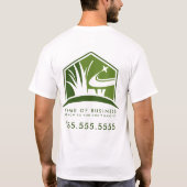 Lawn Care Logo Professionele Landschapsarchitectuu T-shirt (Achterkant)