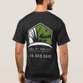 Lawn Care Logo Professionele Landschapsarchitectuu T-shirt (Achterkant)