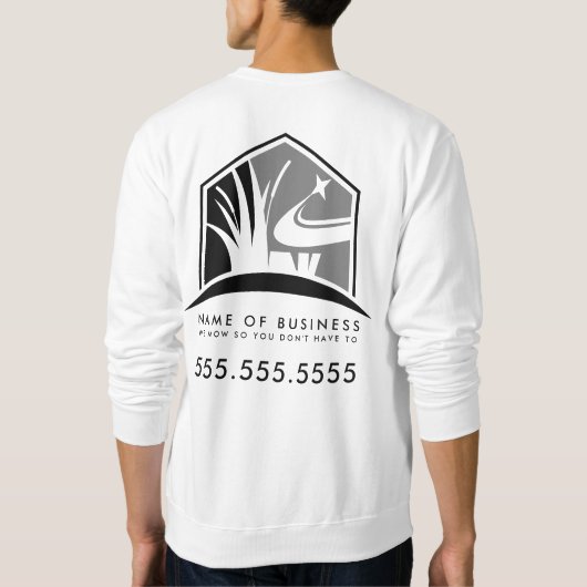 Lawn Care Logo Professionele Landschapsarchitectuu Trui (Achterkant)