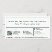 Lawn Care Maintenance Winter Gift Voucher Card (Achterkant)