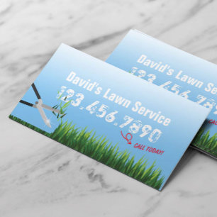 Lawn Care & Mowing Gardening Service Visitekaartje