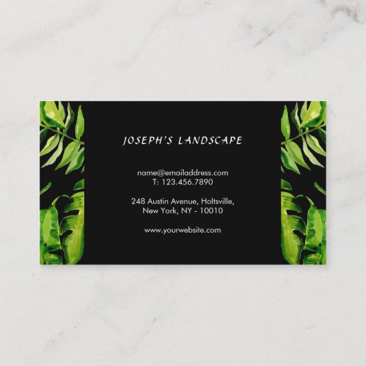 Lawn Care Mowing Professional Klantenkaartje (Achterkant)